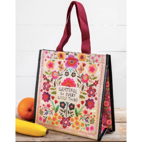 NATURAL LIFE Handbags - Insulated lunch bag - "Grateful for every little thing"